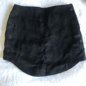 Black Silk Skirt